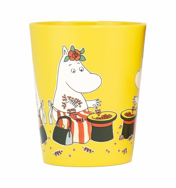Rätt start mumin tumblermugg festligheter gul