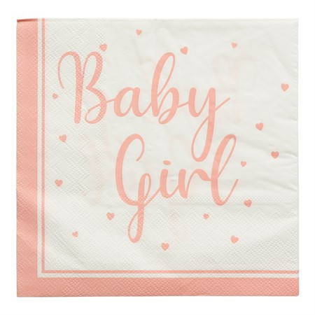 Babyshower servett baby girl 16-p
