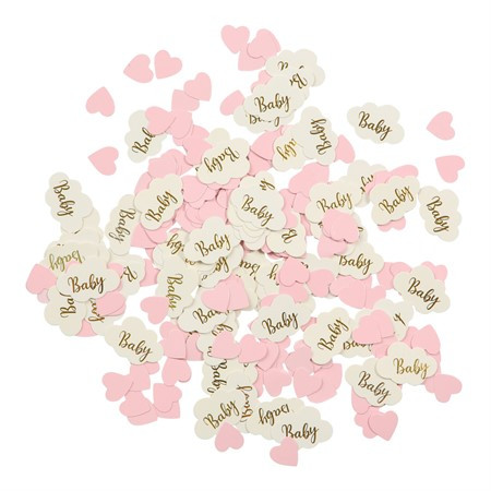 Babyshower confetti baby girl