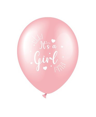 Babyshower ballong it´s a girl 6-p