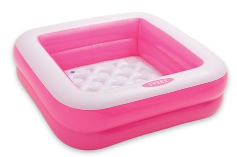 Intex pool kvadrat rosa 57 liter