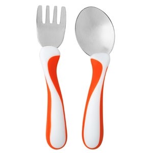 Bambino my first fork & spoon röd