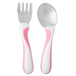 Bambino my first fork & spoon rosa