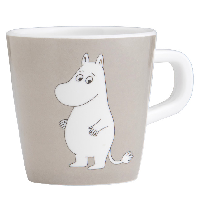 Rätt start mumin mugg med handtag vatten & bad grå