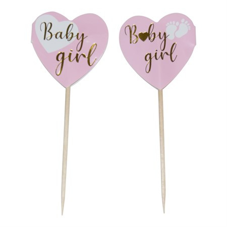 Babyshower kakdekoration baby girl
