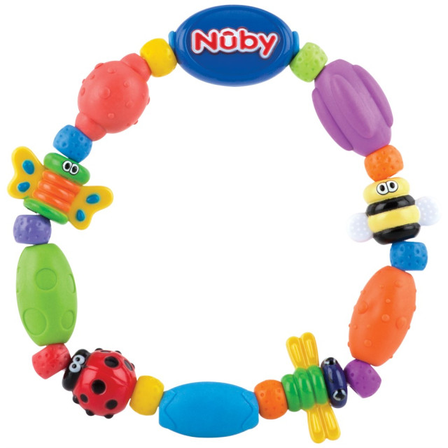 Nuby teether hard/soft bug-a-loop
