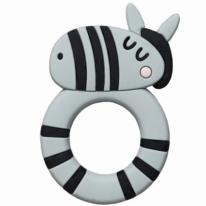 Rätt start bitring silikon zebra