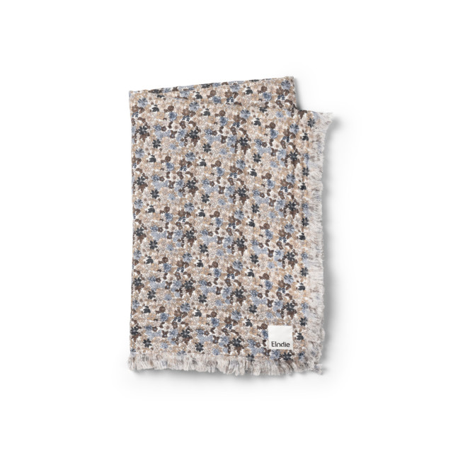 Elodie details filt soft cotton blue garden light 70x100cm