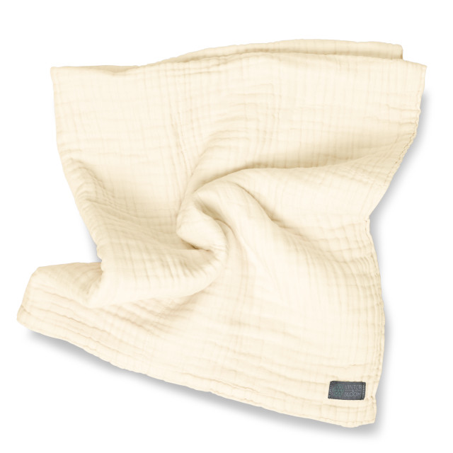 Vinter & bloom filt layered muslin eko pearl white 100x80cm