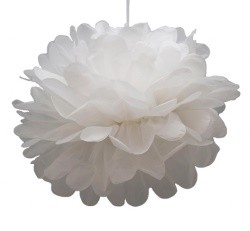 Babyshower pom pom vit 35cm