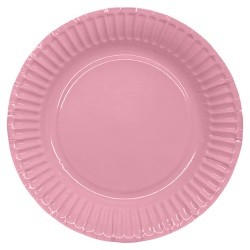 Babyshower assiett 18,5cm rosa 8-pack