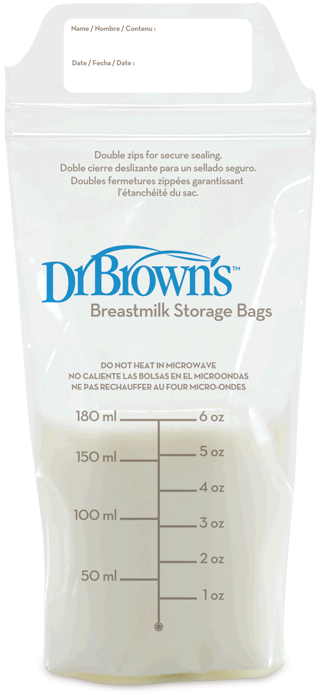 Dr brown bröstmjölkspåsar