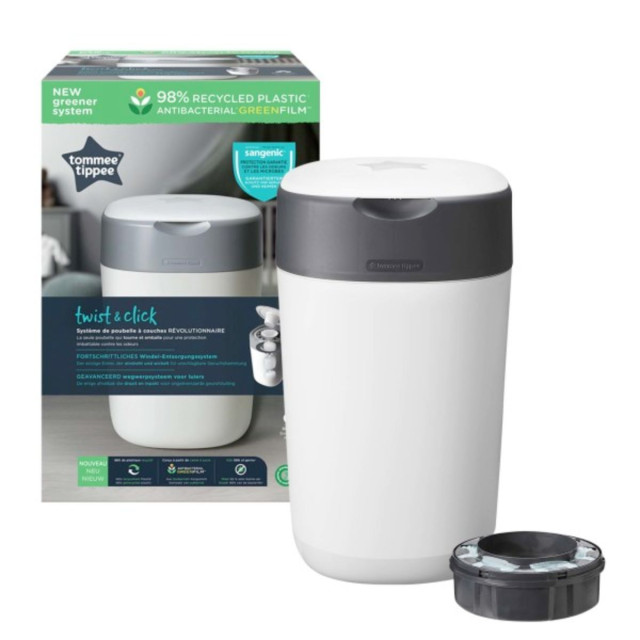 Tommee tippee sangenic blöjhink twist & click vit