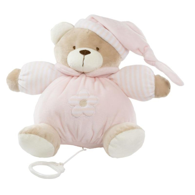 Tinka speldosa nalle rosa 22cm