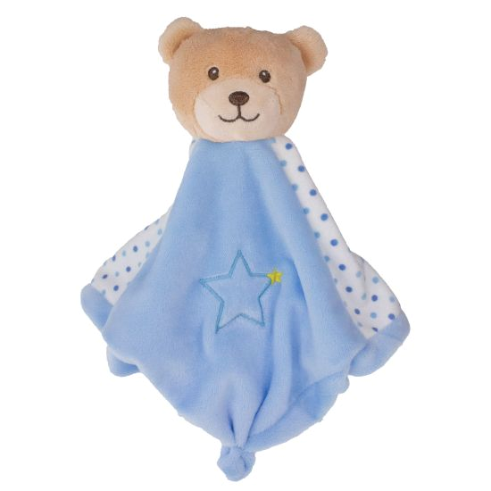 Tinka snuttefilt nalle 28cm blå