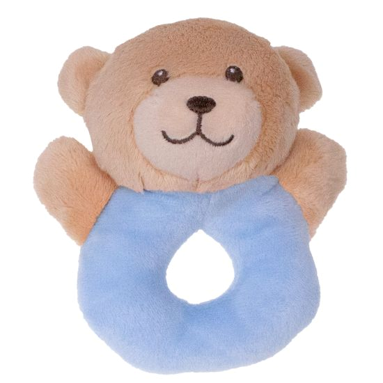 Tinka skallra ring nalle blå