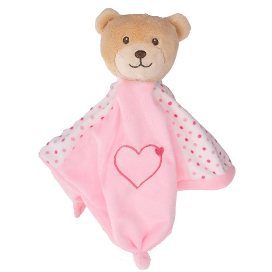 Tinka snuttefilt nalle 28cm rosa