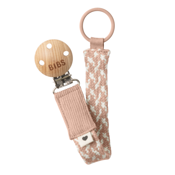 Bibs napphållare braided blush/ivory