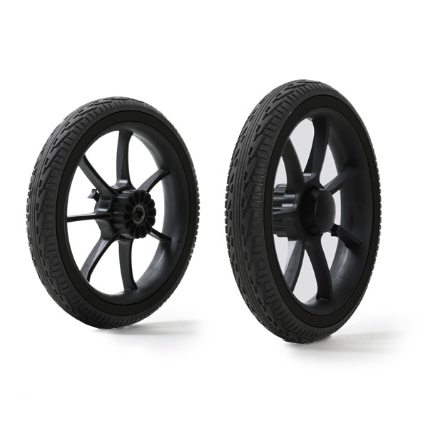 Emmaljunga 2023 NXT90 quad kit wheel set black solight-ecco 2-pack