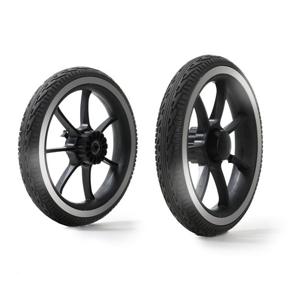 Emmaljunga 2023 NXT90 quad kit wheel set  solight-ecco grey reflectiv 2-pack