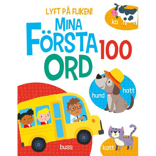 Mina första 100 ord. Bok med flikar