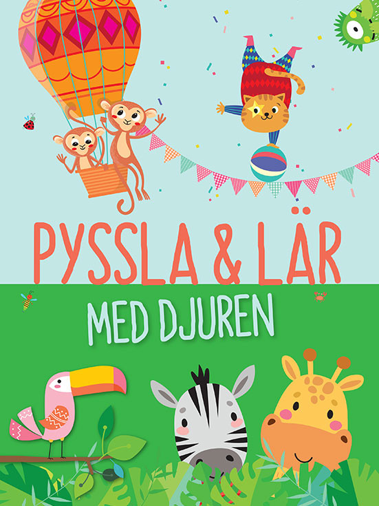 Pysselbok pyssla och lär med djuren