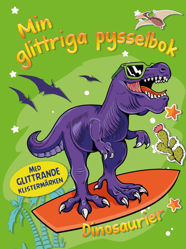 Min glittriga pysselbok dinosaurier