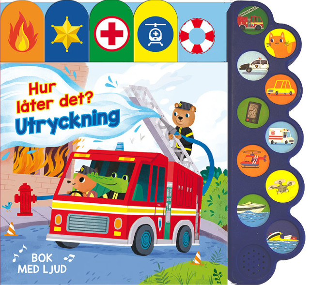 Hur låter det? Utryckning. Bok med ljud
