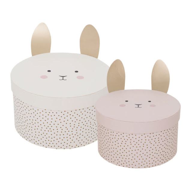 Jabadabado förvaringsask bunny 2-pack NY