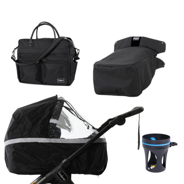 Emmaljunga plus paket all black OBS! Vid köp av komplett Emmaljunga vagn