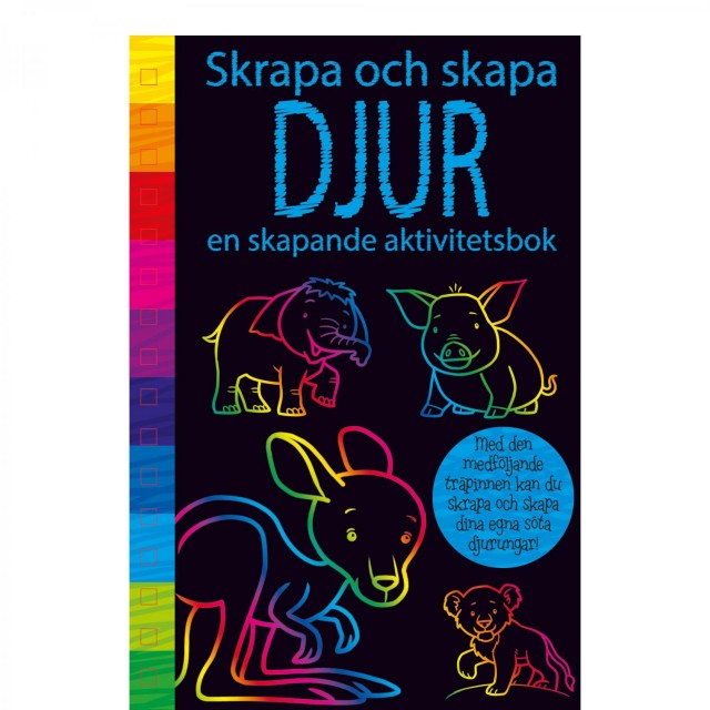 Skrapa och skapa djur bok