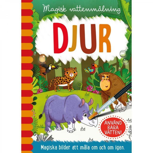 Magisk vattenmålning bok djur