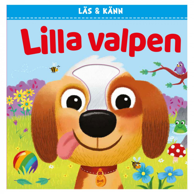 Läs och känn bok lilla valpen