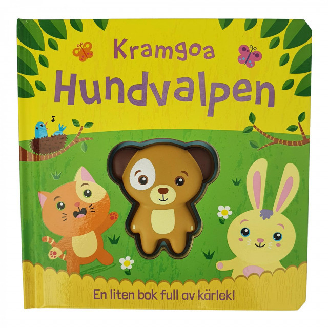 Kramgoa hundvalpen. Bok med mjuk hundvalp