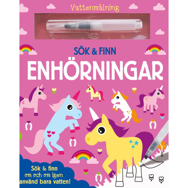 Vattenmålning sök & finn enhörningar