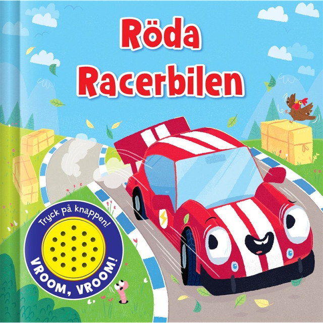 Röda racerbilen. Bok med ljud