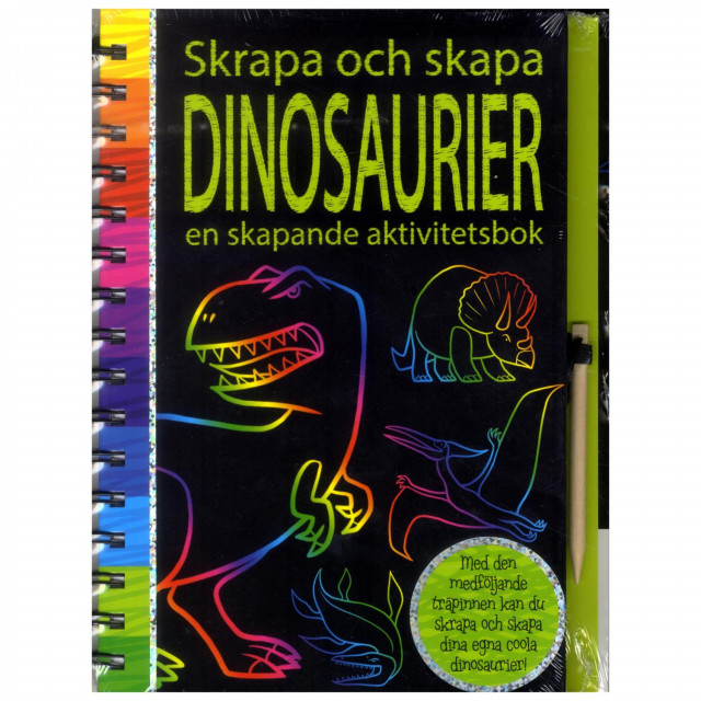 Skrapa och skapa dinosaurier bok