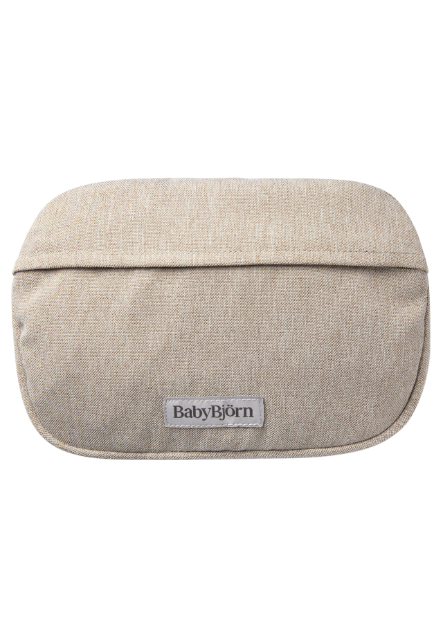 Babybjörn förvaringsficka till bärsele vävd ljusbeige melerad