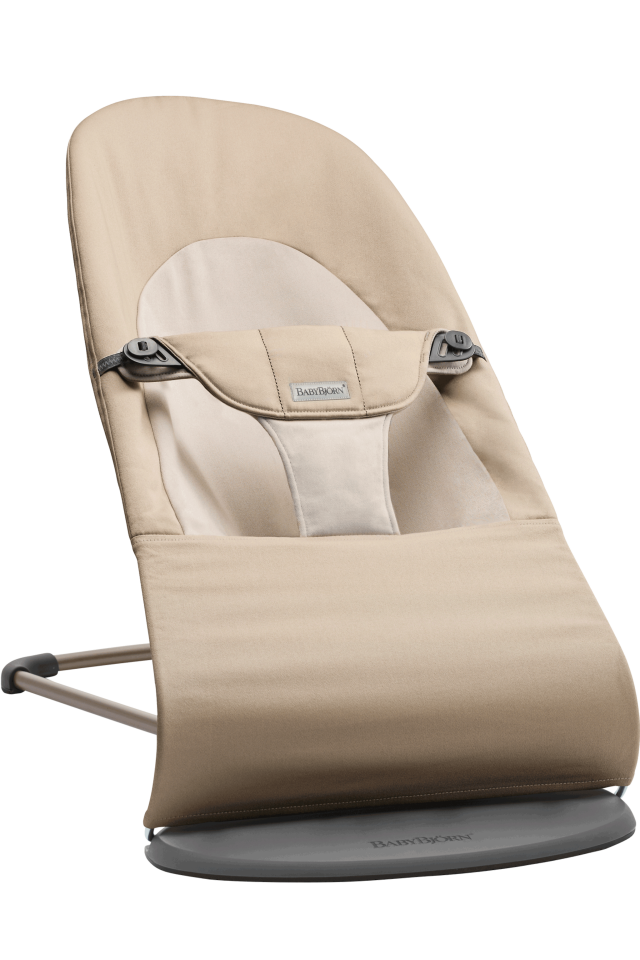 Babybjörn babysitter balance soft vävd khaki/beige mörkgrå ram