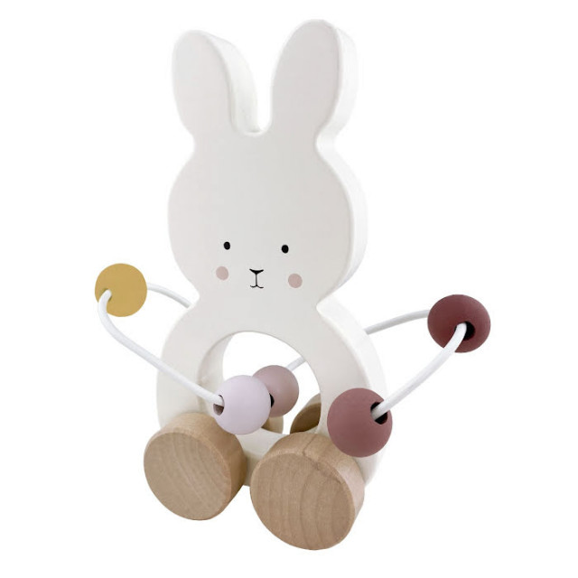 Jabadabado rulldjur med kulram bunny