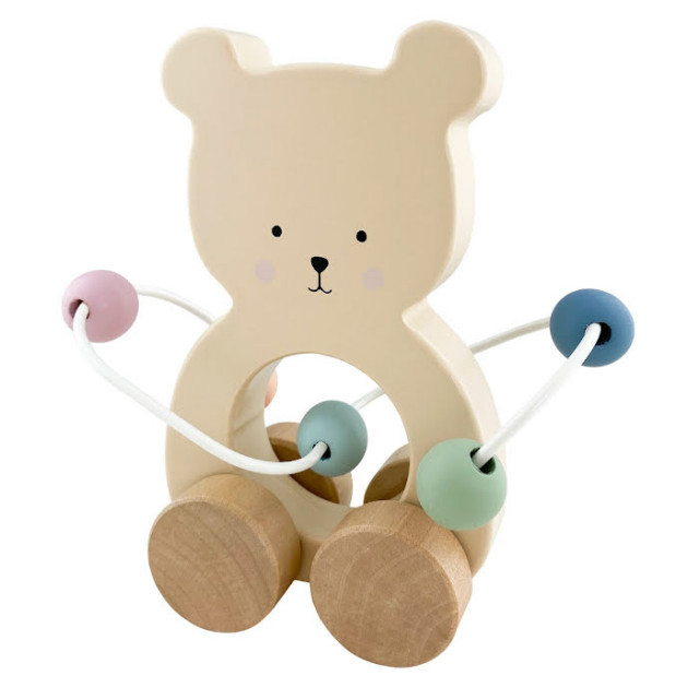 Jabadabado rulldjur med kulram teddy