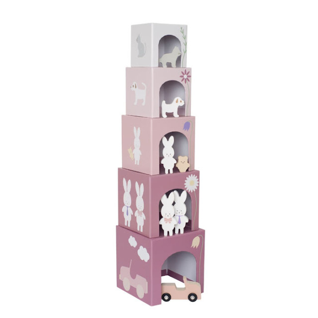 Jabadabado stapeltorn bunny 1-5