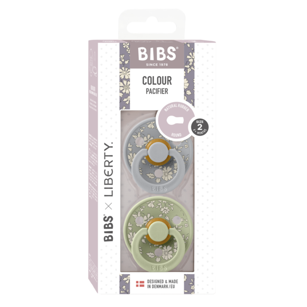 Bibs Liberty napp latex capel sage mix 6-18mån 2-pack