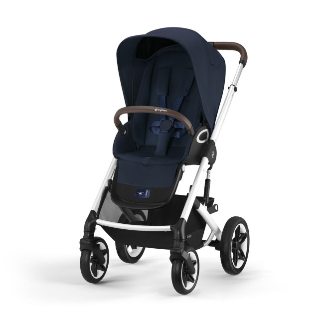 Cybex talos s lux sittvagn ocean blue, silver chassi