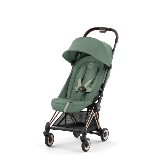 Cybex coya resevagn leaf green chassi rosegold