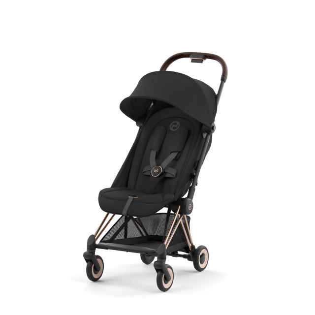 Cybex coya resevagn sepia black chassi rosegold