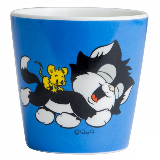 Rätt start bamse samlarmugg med handtag katten jansson mörkblå
