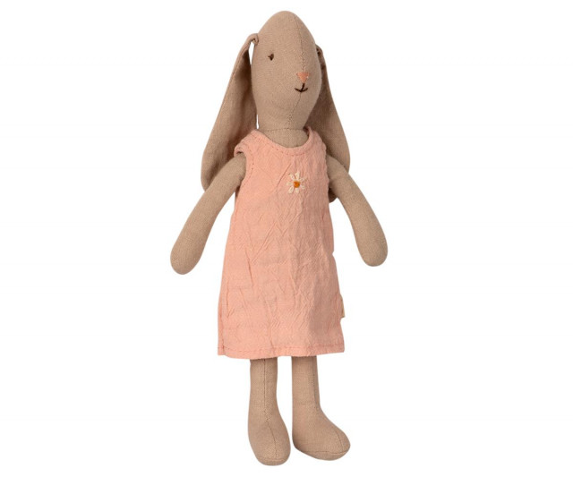 Maileg bunny size 1 i rosa klänning 