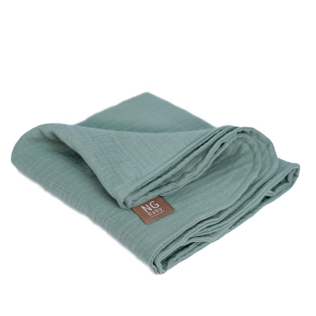Ng baby muslinfilt deluxe frosty green 60x90cm