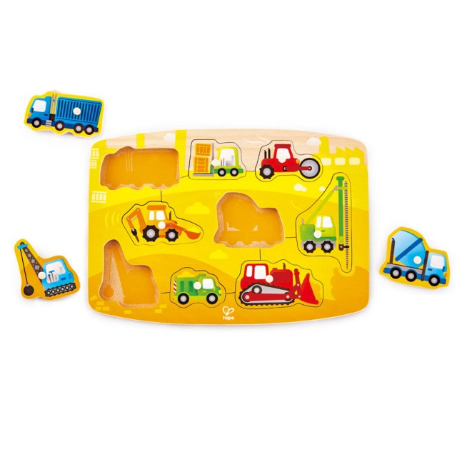 Hape contruction peg puzzle